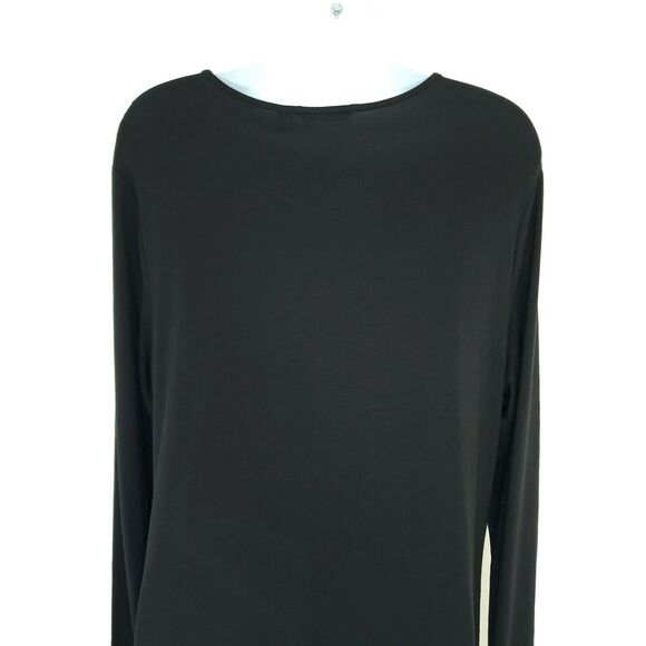 Betabrand Sweatshirt mini Dress M Black  Travel Silk Blend - Picture 5 of 12